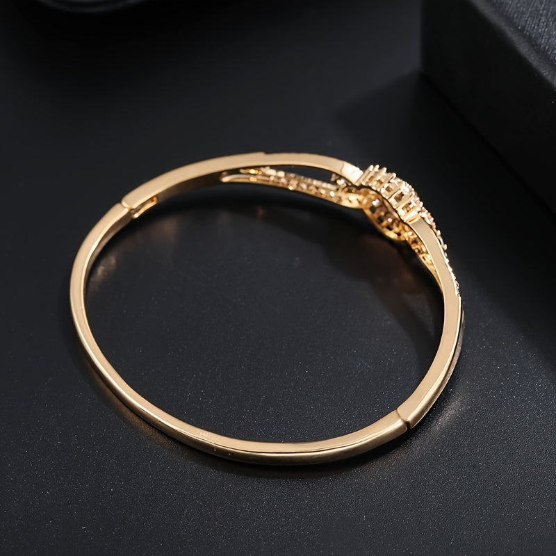Gold Plated Zirconia Bracelet - Minimalist Luxury