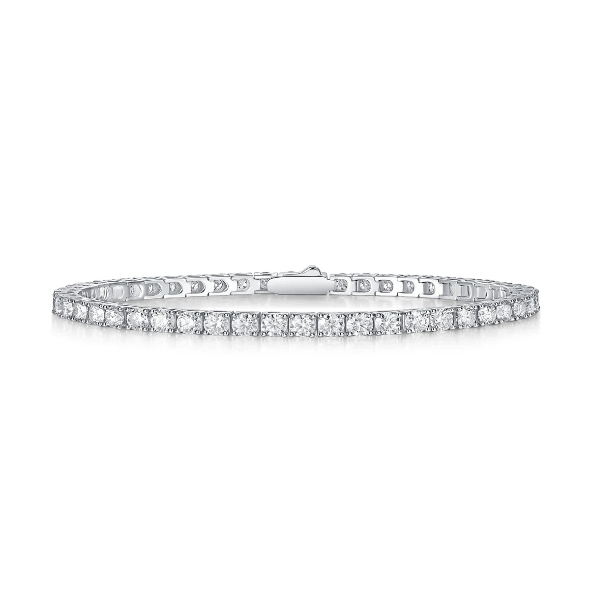 Diamond bracelet on a white background
