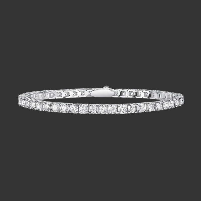 Diamond bracelet on a white background